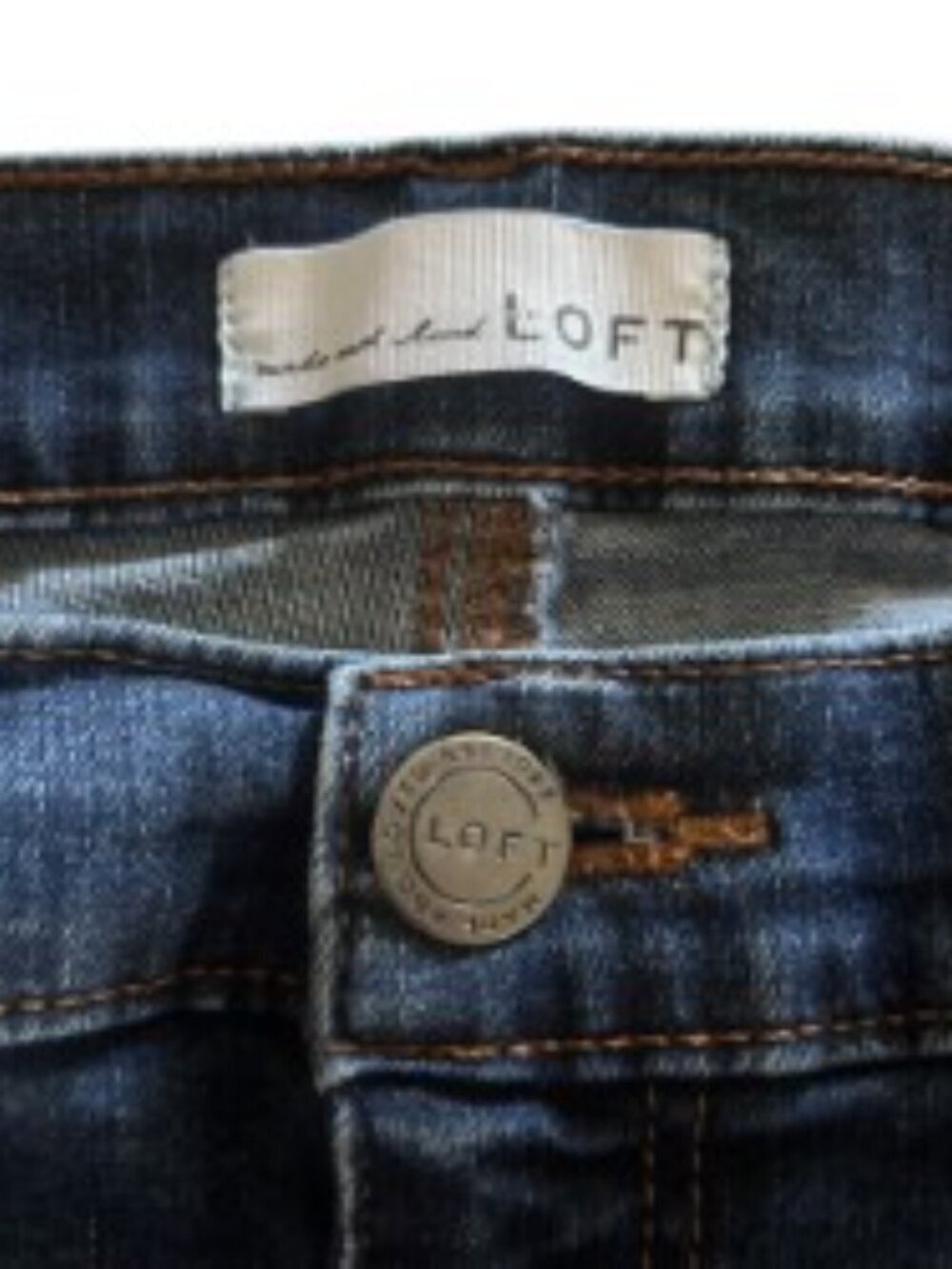 Loft Modern Straight Jeans 32 - Picture 2 of 4